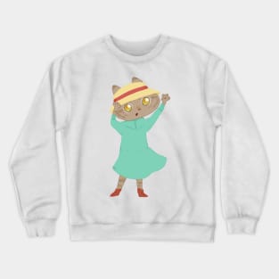 Hatter cat Crewneck Sweatshirt